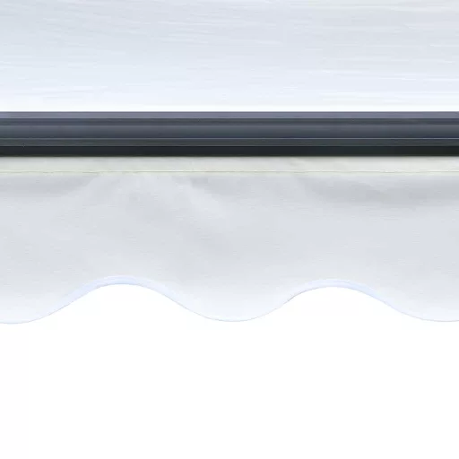 Krémszínű kézzel kihúzható LED-es napellenző 300 x 250 cm