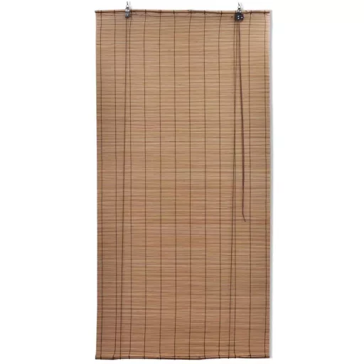 2 db barna bambusz redőny 80 x 160 cm