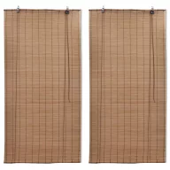 2 db barna bambusz redőny 120 x 220 cm