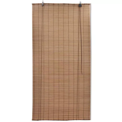2 db barna bambusz redőny 120 x 220 cm