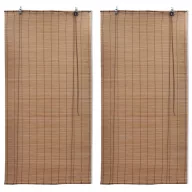 2 db barna bambusz redőny 150 x 220 cm