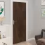 4 db sötét tölgyszínű öntapadó PVC ajtófólia 210 x 90 cm