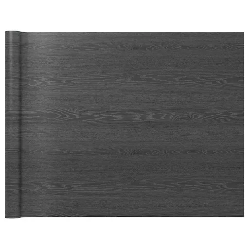 2 db sötét faszínű öntapadó PVC ajtófólia 500 x 90 cm