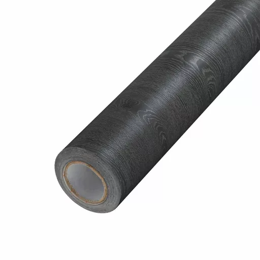 2 db sötét faszínű öntapadó PVC ajtófólia 500 x 90 cm
