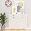 2 db fehér faszínű öntapadó PVC ajtófólia 500 x 90 cm
