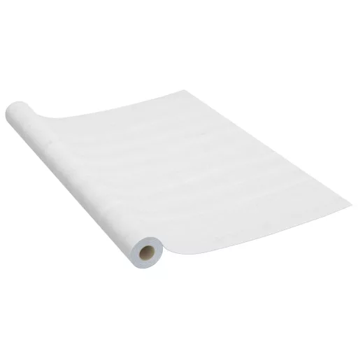 2 db fehér faszínű öntapadó PVC ajtófólia 500 x 90 cm