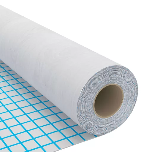 2 db fehér faszínű öntapadó PVC ajtófólia 500 x 90 cm