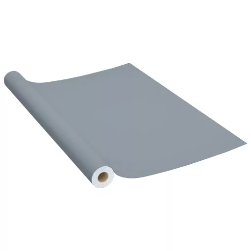 2 db szürke öntapadó PVC ajtófólia 500 x 90 cm