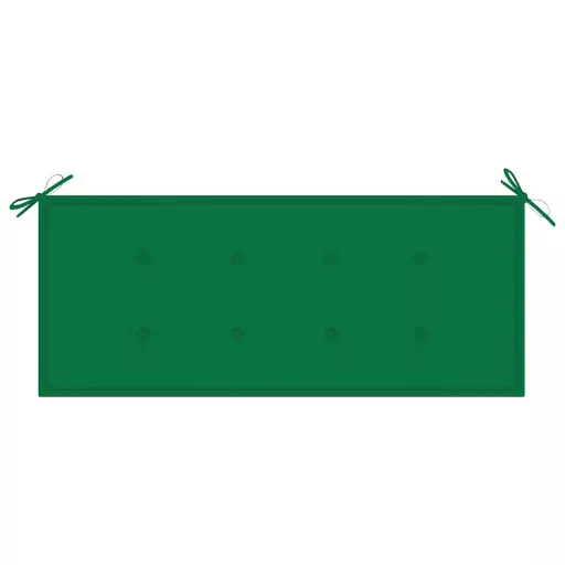 2 személyes tömör eukaliptuszfa kerti pad párnával 120 cm
