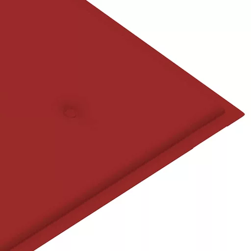 2 személyes tömör eukaliptuszfa kerti pad párnával 120 cm