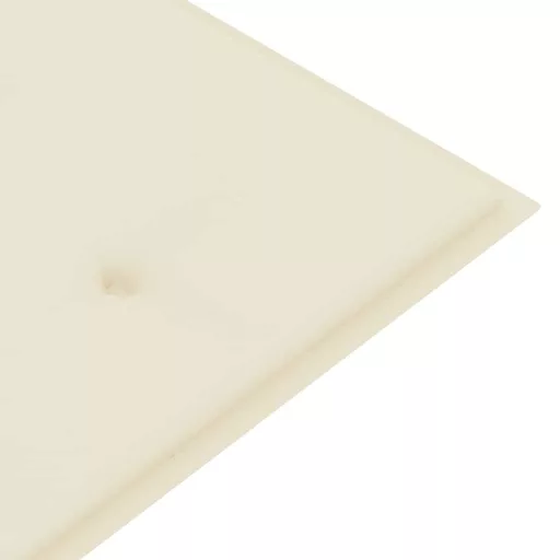 3 személyes tömör eukaliptuszfa kerti pad párnával 150 cm