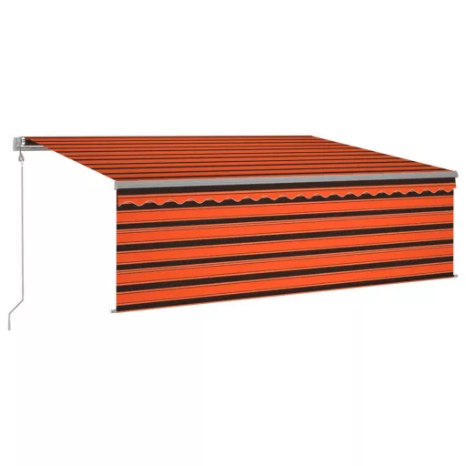 Narancssárga-barna automata napellenző redőnnyel 4,5 x 3 m