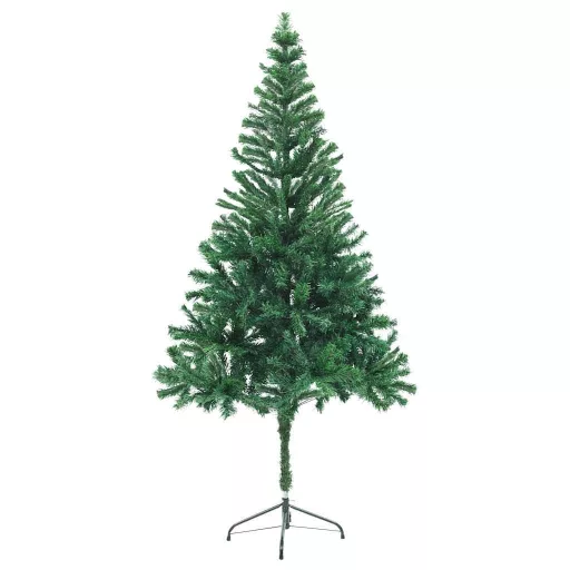 Megvilágított műkarácsonyfa 564 ággal gömb szettel 180 cm