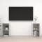 2 db betonszürke szerelt fa TV-szekrény 72 x 35 x 36,5 cm
