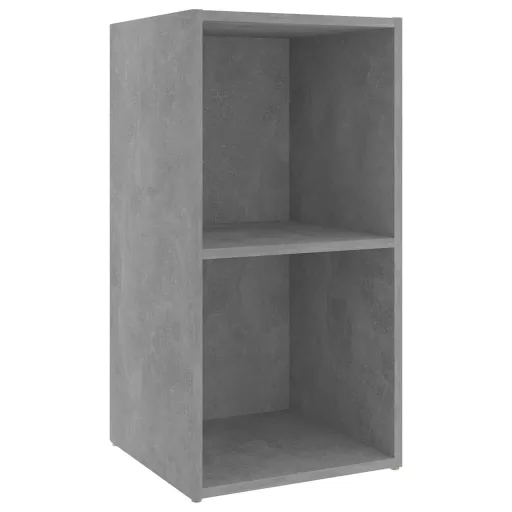 2 db betonszürke szerelt fa TV-szekrény 72 x 35 x 36,5 cm