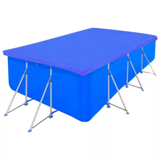 2 db polietilén négyszögletes medencetakaró 90 g/nm 400x207 cm