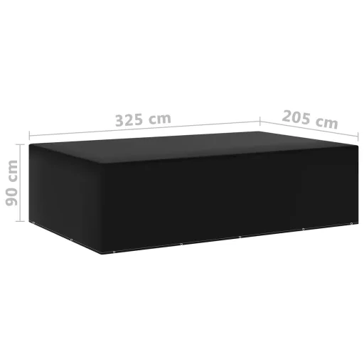 2 db kerti bútor huzat 12 fűzőlyukkal 325 x 205 x 90 cm