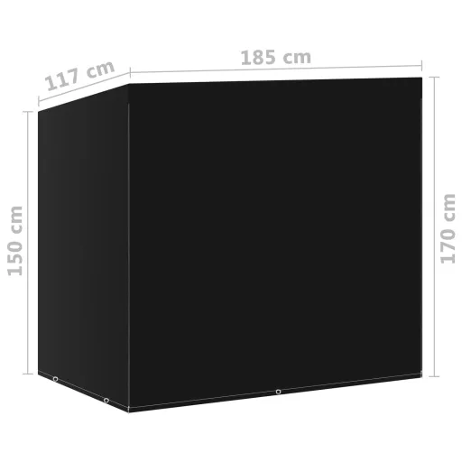 2 db hintapadtakaró ponyva 6 fűzőlyukkal 185 x 117 x 170 cm