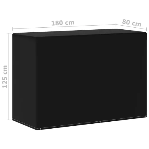 2 db kerti bútor huzat gázgrillhez 6 fűzőlyukkal 180x80x125 cm