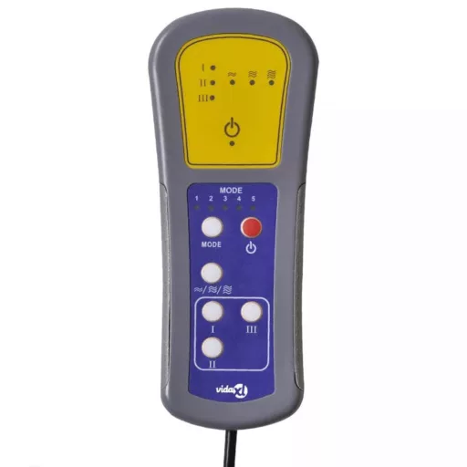 Világosszürke szövet elektromos masszázsfotel
