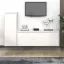 2 darab fehér tömör fenyőfa TV-szekrény