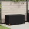Fekete polyrattan kerti tárolóláda 120 x 65 x 61 cm