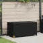 Fekete polyrattan kerti tárolóláda 120 x 65 x 61 cm