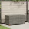 Világosszürke polyrattan kerti tárolóláda 120 x 65 x 61 cm
