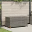 Világosszürke polyrattan kerti tárolóláda 120 x 65 x 61 cm