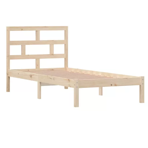 Tömör fa ágykeret 90 x 190 cm (Single)