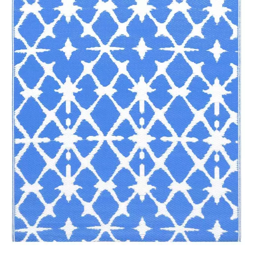 Kültéri szőnyeg ARAKIL kék-fehér 80x150 cm PP