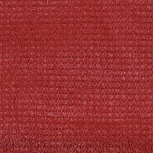 Piros HDPE erkélyparaván 90 x 400 cm