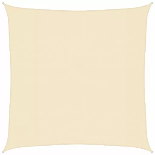 Krémszínű HDPE napvitorla 160 g/m² 4,5 x 4,5 m
