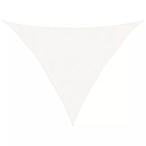 Fehér HDPE napvitorla 160 g/m² 3,5 x 3,5 x 4,9 m