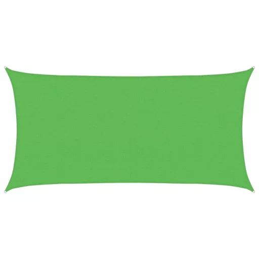 Világoszöld HDPE napvitorla 160 g/m² 2,5 x 4,5 m