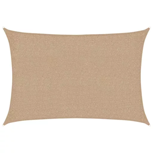 Tópszínű HDPE napvitorla 160 g/m² 2 x 3 m