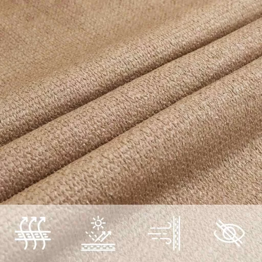 Tópszínű HDPE napvitorla 160 g/m² 2,5 x 3,5 m