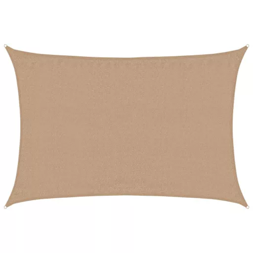 Tópszínű HDPE napvitorla 160 g/m² 4 x 5 m