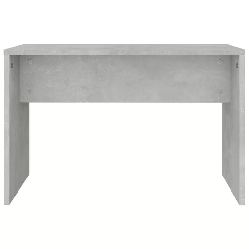 Betonszürke színű fésülködőasztal-szett 86,5 x 35 x 136 cm