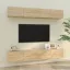 4 db sonoma tölgy színű fali TV-szekrény 100 x 30 x 30 cm