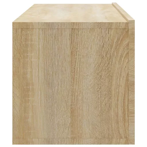 4 db sonoma tölgy színű fali TV-szekrény 100 x 30 x 30 cm