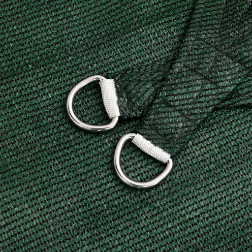 Sötétzöld HDPE napvitorla 160 g/m² 3 x 4,5 m