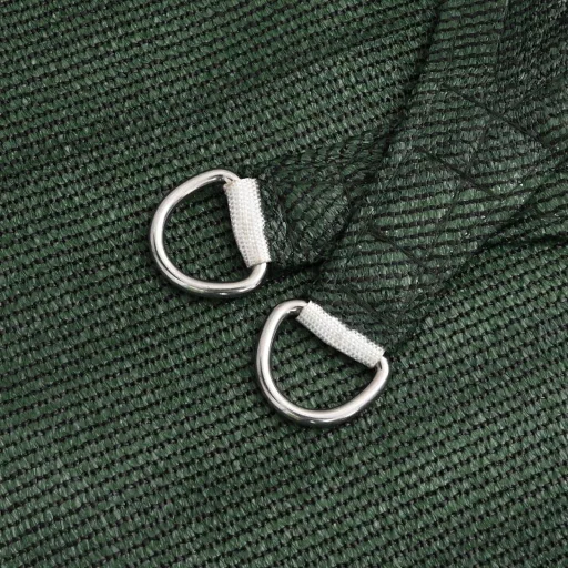 Sötétzöld HDPE napvitorla 160 g/m² 3 x 6 m