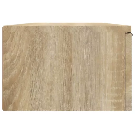 2 db sonoma tölgyszínű szerelt fa fali szekrény 68x30x20 cm