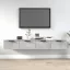 2 db betonszürke szerelt fa fali szekrény 68 x 30 x 20 cm