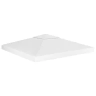 Fehér kétszintes pavilon-tetőponyva 310 g/m² 3 x 3 m