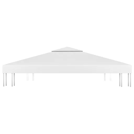 Fehér kétszintes pavilon-tetőponyva 310 g/m² 3 x 3 m