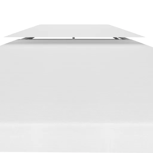 Fehér kétszintes pavilon-tetőponyva 310 g/m² 3 x 3 m