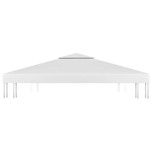 Fehér kétszintes pavilon-tetőponyva 310 g/m² 4 x 3 m