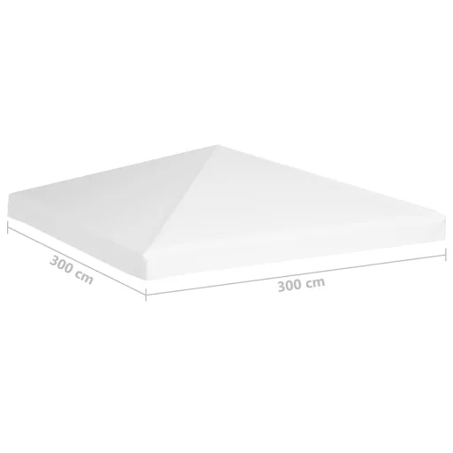 Fehér pavilon-tetőponyva 270 g/m² 3 x 3 m